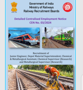 RRB JE Recruitment 2024 Notification 